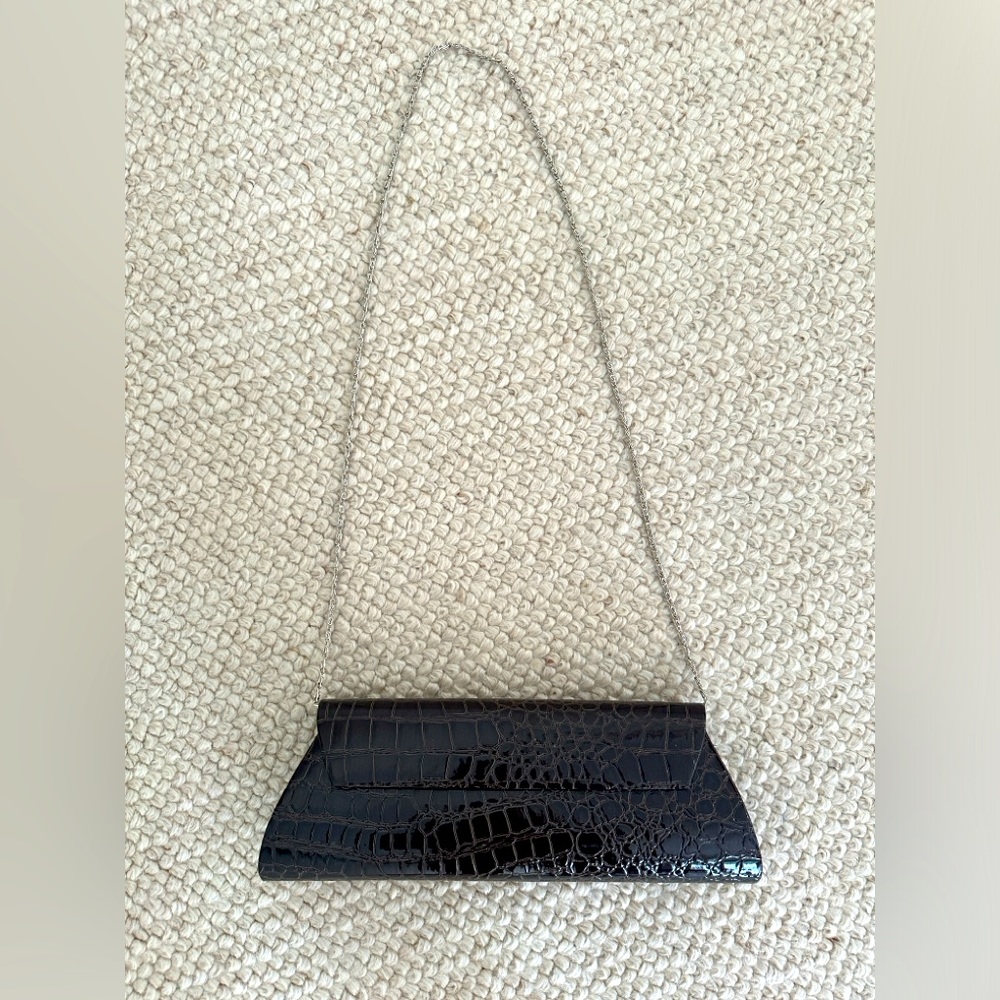 Faux leather clutch bag - Picture 2 of 4